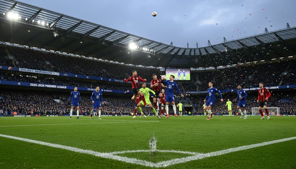 suivez en direct le match intense entre chelsea et bournemouth pour la premier league 2025-2026. ne manquez rien du choc, des actions en temps réel et des analyses exclusives.