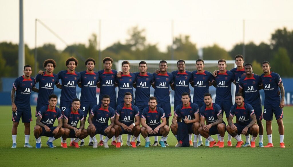 le psg se présente presque au complet pour la reprise de la saison, avec un effectif solide prêt à relever les défis à venir.