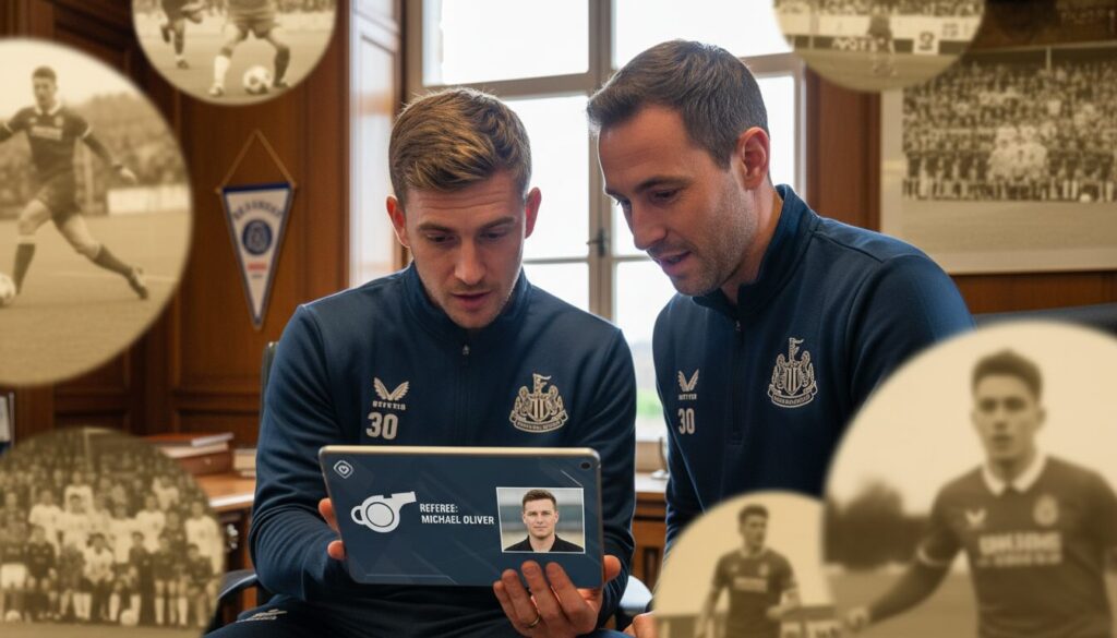 newcastle united connaît l'arbitre de son prochain match face à burnley, tandis que des images étonnantes de nick woltemade émergent, suscitant de nombreuses réactions.