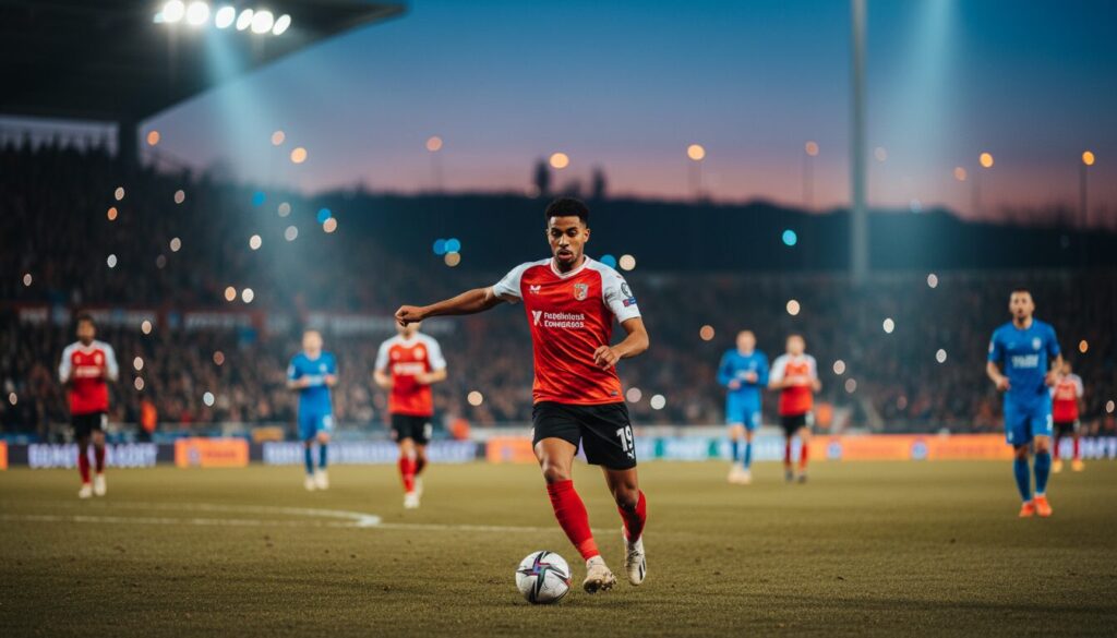 amoura reprend sa place de titulaire lors du match contre heidenheim, prêt à montrer toute son talent sur le terrain.