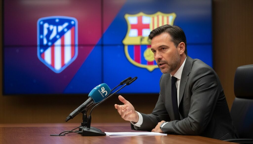 l'agent de julián álvarez prend la parole et fait le point sur les rumeurs concernant un possible transfert de son joueur du côté du fc barcelone.