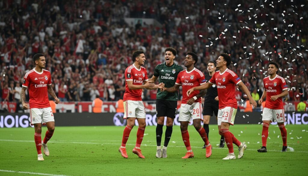 benfica célèbre une nouvelle victoire en battant rio ave, retrouvant ainsi la forme et la confiance sur le terrain.