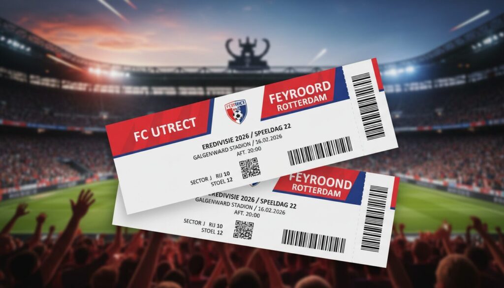 réservez vos billets pour le match intense entre utrecht et feyenoord lors de la 22ème journée de l'eredivisie 2026. ne manquez pas ce choc incontournable du championnat néerlandais !