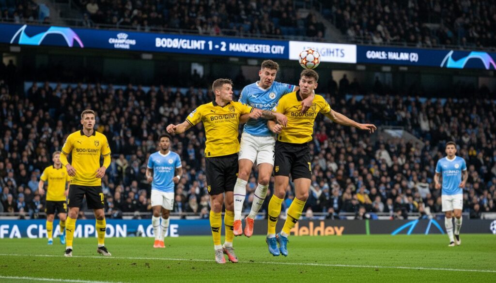 découvrez le résumé complet du match bodø/glimt vs manchester city en ligue des champions 2025/26 : score final, buts marquants et moments forts à ne pas manquer.