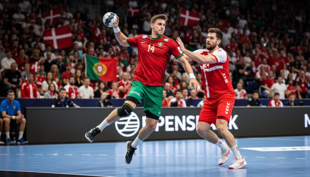 ne manquez rien du championnat d'europe de handball avec la retransmission en direct du match intense entre le portugal et le danemark. suivez tous les moments clés et vivez l'émotion du duel européen.