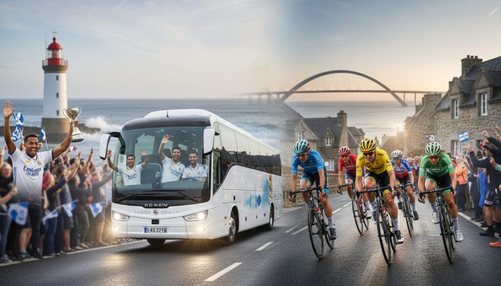 découvrez cinq moments forts en finistère, avec l'arrivée spectaculaire du real madrid et le passage inédit du tour de france féminin, au cœur des événements majeurs de l'année.