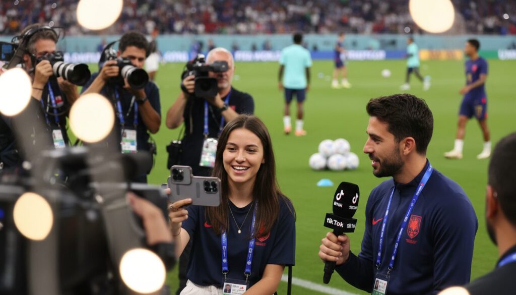 découvrez comment la fifa invite les créateurs tiktok à vivre l'intimité de la coupe du monde 2026 à travers des conférences de presse et des entraînements exclusifs.