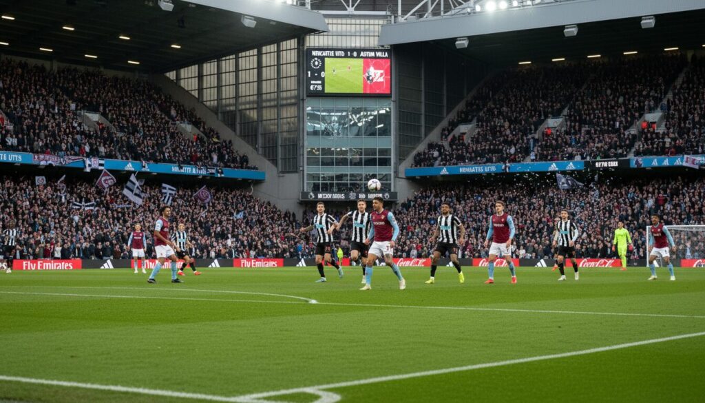 suivez en direct le match de premier league 2025-2026 entre newcastle et aston villa. ne manquez rien de cette confrontation passionnante en live avec les dernières actions et commentaires.