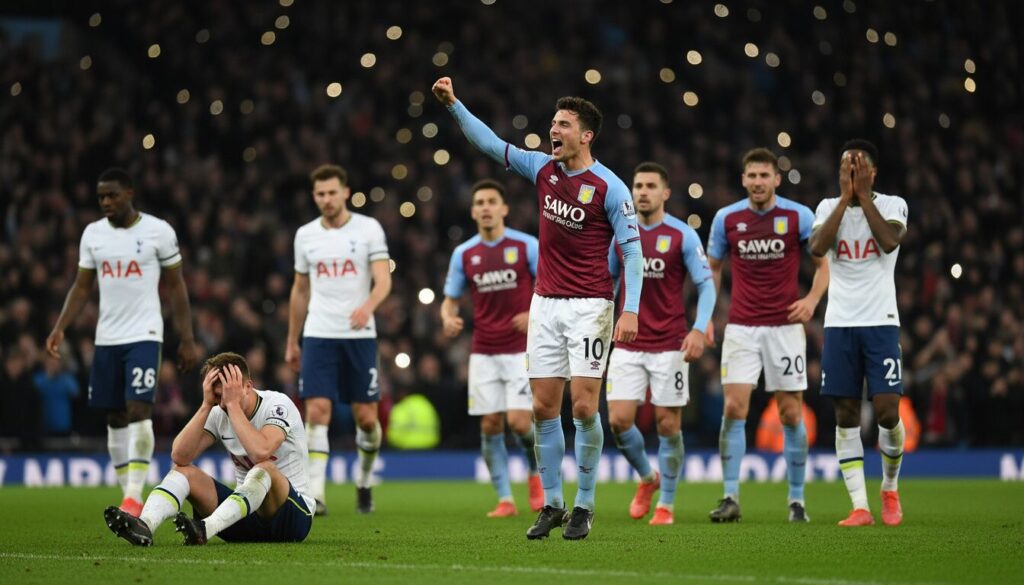 revivez le match choc de la fa cup où aston villa a surpris tottenham en décrochant une victoire inattendue, bouleversant les pronostics.