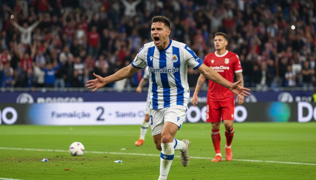 revivez la victoire de famalicão en déplacement contre santa clara avec un résumé complet du match, les moments forts et les performances clés.