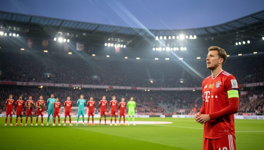 revivez l'émotion intense avant le coup d'envoi avec l'hommage poignant des bayern munich à franz beckenbauer, à l'occasion de l'anniversaire de sa disparition.
