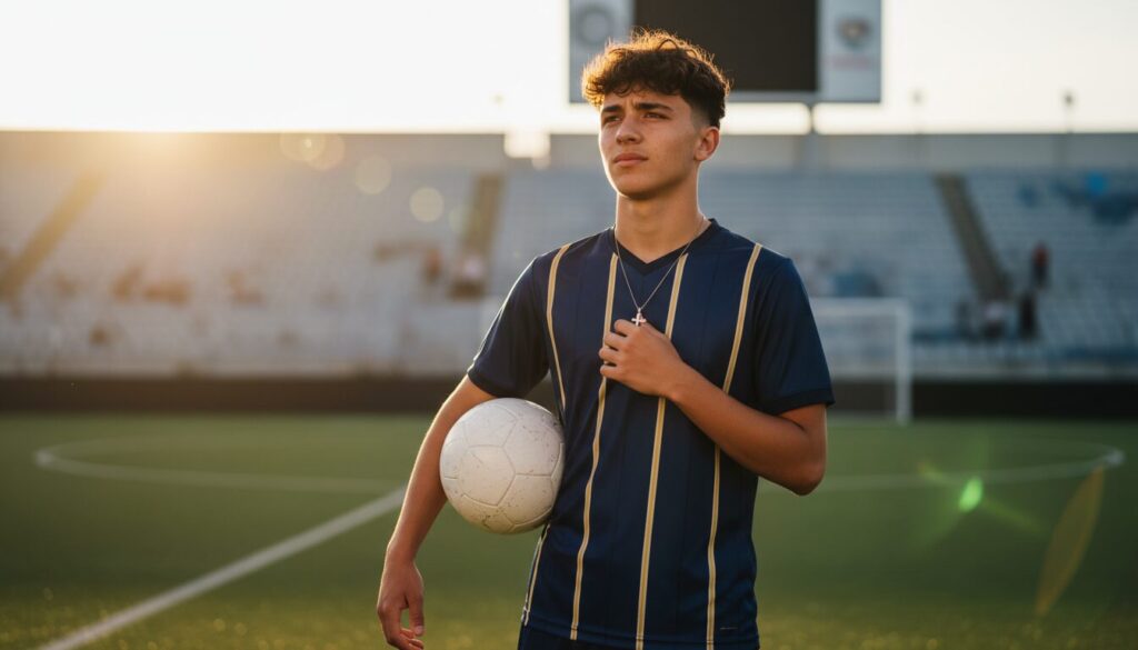 jeune footballeur de première division âgé de 18 ans prend sa retraite seulement six semaines après ses débuts, après avoir demandé conseil à dieu.