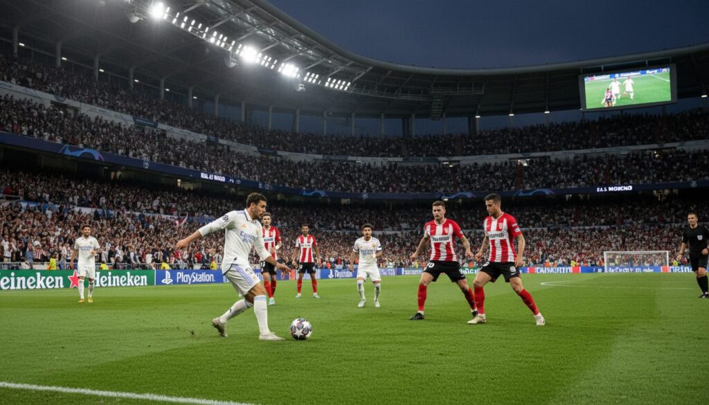 suivez en direct la rencontre passionnante entre le real madrid et monaco lors de la ligue des champions 2025-2026. vivez chaque moment en temps réel et ne manquez rien de ce duel incontournable.