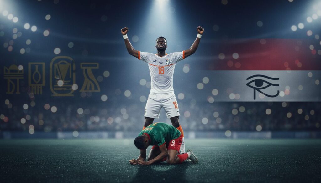 la côte d'ivoire s'impose face au burkina faso et se qualifie pour affronter l'égypte en quarts de finale, promettant un match intense et décisif.