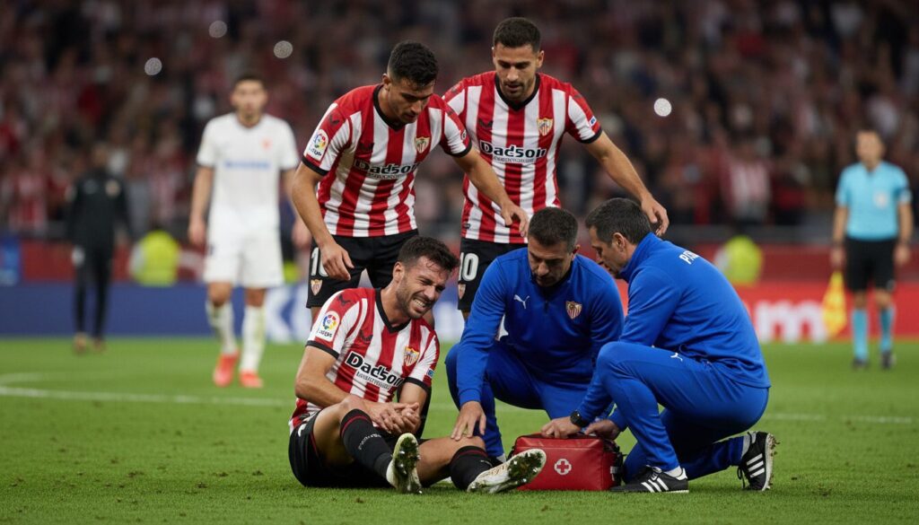 le séville fc annonce officiellement une blessure musculaire pour rubén vargas, impactant sa disponibilité pour les prochains matchs.