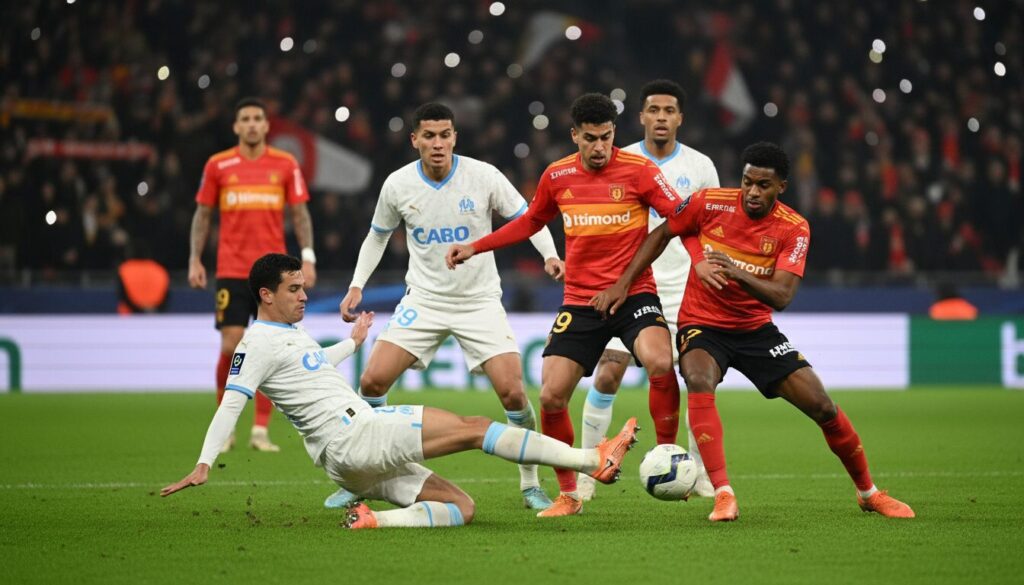 découvrez comment le match nul de lens face à l’om peut représenter une opportunité stratégique pour le psg dans la course au titre.