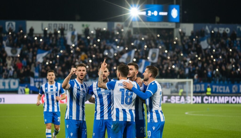 liga 2 : le leader renforce son avance en remportant la dernière rencontre de la première moitié de la saison, creusant ainsi l'écart avec ses principaux poursuivants.