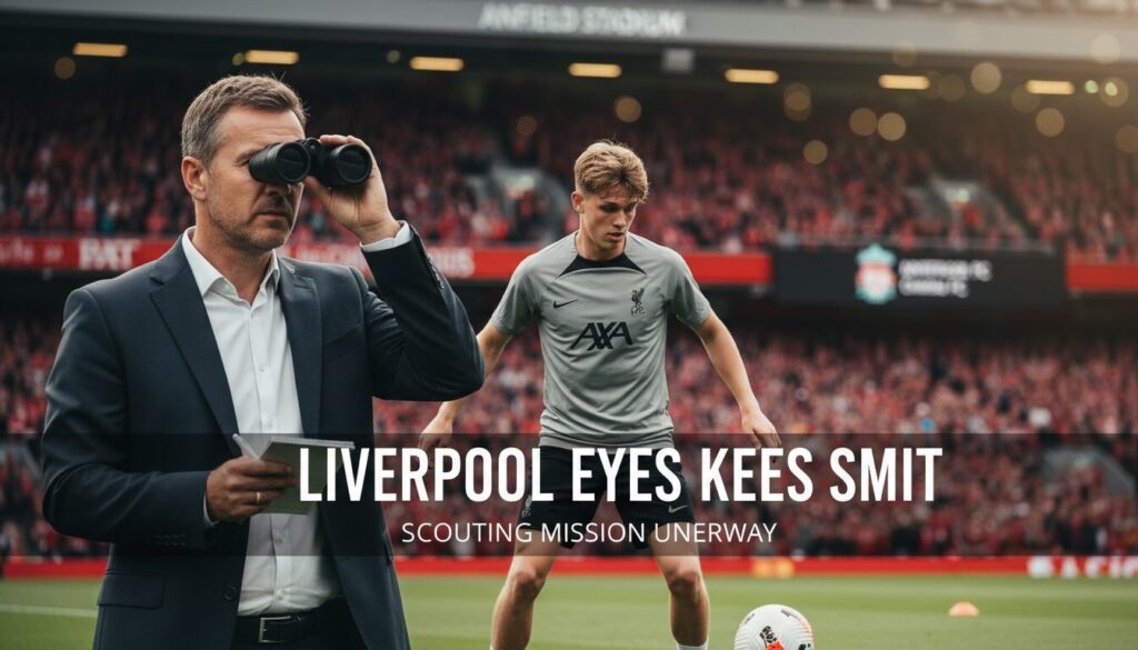 liverpool exprime son intérêt pour le jeune talent néerlandais kees smit, suscitant l'attention des fans et des experts du football.