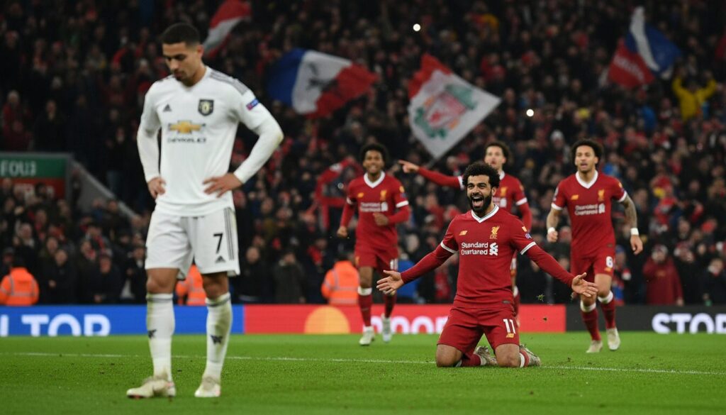 liverpool procure à manchester united sa deuxième victoire de la journée, renforçant ainsi leur rivalité historique avec un match mémorable.