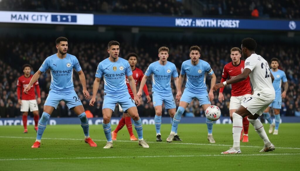 manchester city devra composer sans deux titulaires clés pour son prochain match contre nottingham forest, un défi important pour l'équipe.