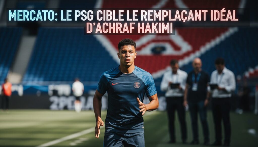 découvrez les dernières rumeurs du mercato concernant le psg et leur recherche du remplaçant idéal d’achraf hakimi pour renforcer leur défense.