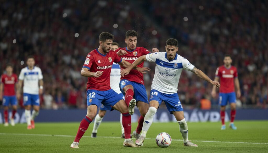 osasuna affronte le real oviedo dans une confrontation décisive où chaque point compte. préparez-vous pour une bataille intense lors de cette ultime journée de championnat, l'heure de jouer gros est arrivée.