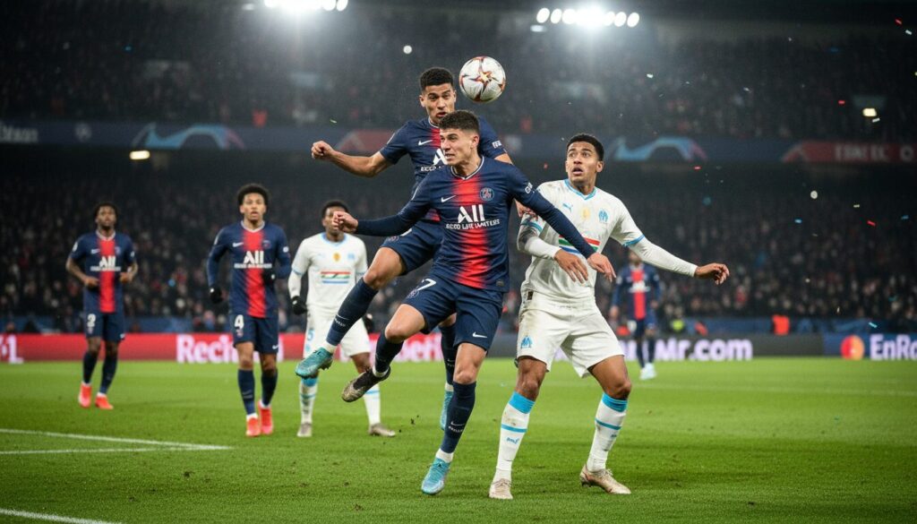 revivez le match spectaculaire psg 2-2 om du trophée des champions du 8 janvier 2026, un duel intense entre deux géants du football français.