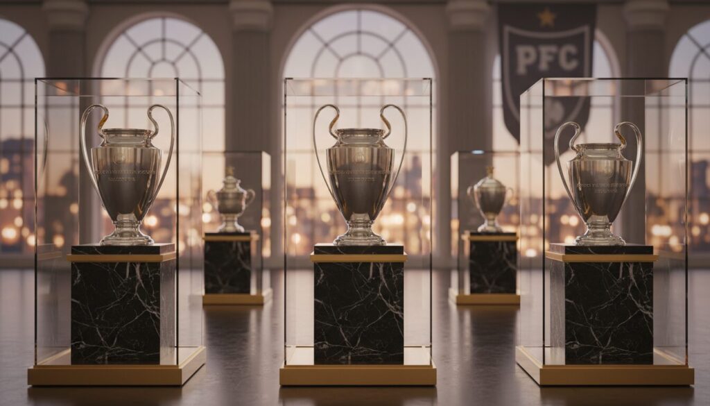 découvrez l'exposition exclusive psg 2025, mettant en lumière les trophées prestigieux de la ligue des champions et de la coupe intercontinentale, en face du pfc.