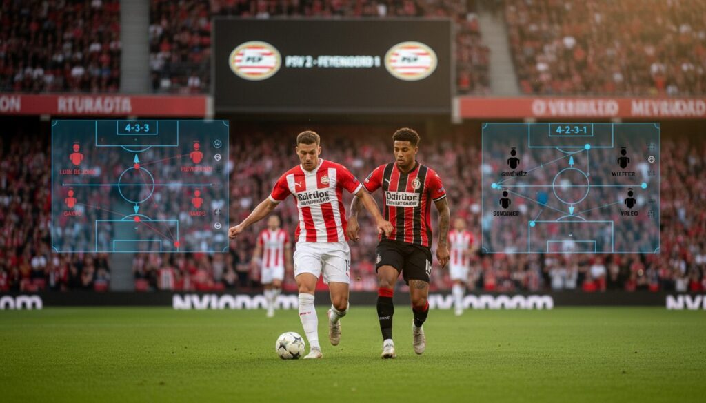 découvrez notre analyse détaillée du match psv eindhoven vs feyenoord, avec les dernières actualités des équipes et les compositions probables pour suivre ce choc du football néerlandais.