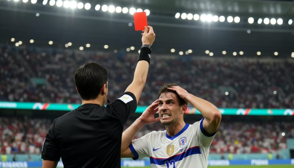 découvrez quel joueur détient le record du plus grand nombre de cartons rouges reçus en coupe du monde et les moments marquants de sa carrière sur le terrain.