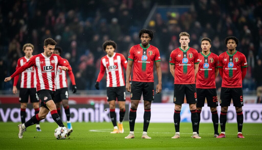 découvrez les ambitions du psv pour un record historique et la détermination du nec à continuer sa progression dans la nouvelle saison d'eredivisie.