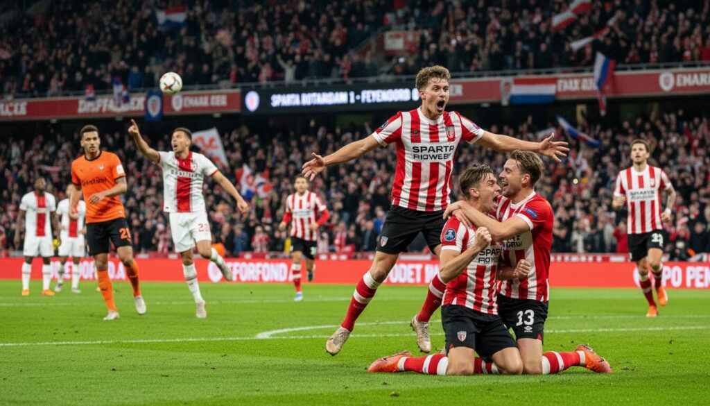 découvrez le résumé de l'eredivisie avec la victoire surprise de sparta contre feyenoord et le succès de volendam face à utrecht dans des matchs passionnants.