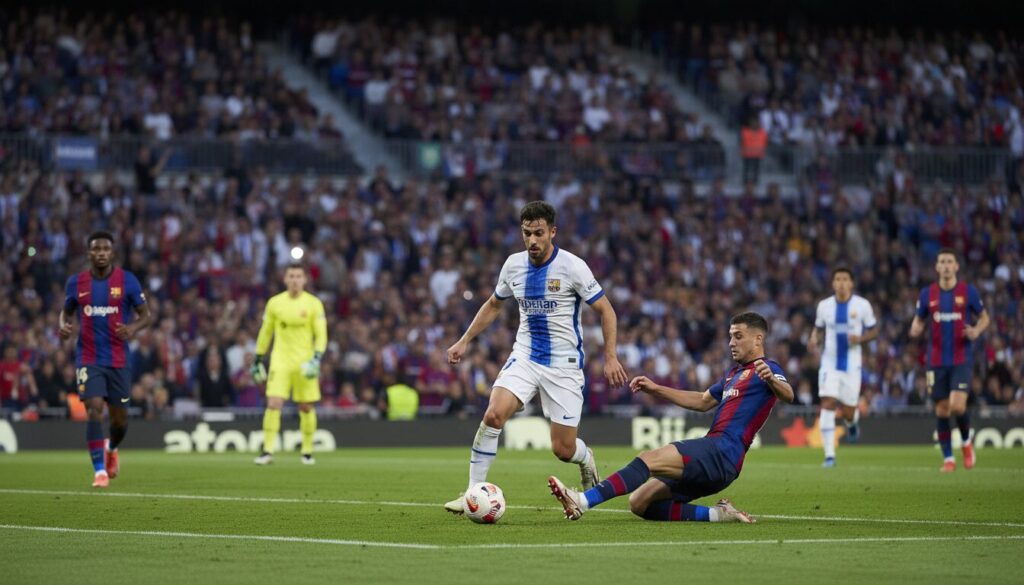 suivez en direct le match real sociedad vs fc barcelone, 20e journée de la liga 2025/2026, le 18 janvier. ne manquez rien de cette rencontre passionnante avec les meilleures actions et commentaires en temps réel.