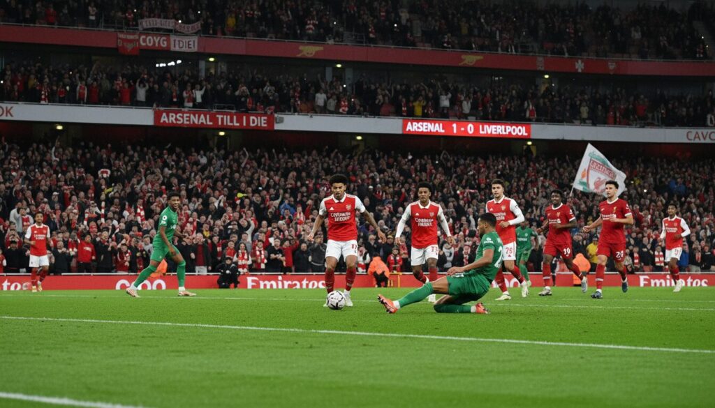 suivez en direct le match passionnant entre arsenal et liverpool dans le cadre de la premier league 2025-2026. ne manquez aucune action, buts et moments clés de ce choc incontournable du football anglais.