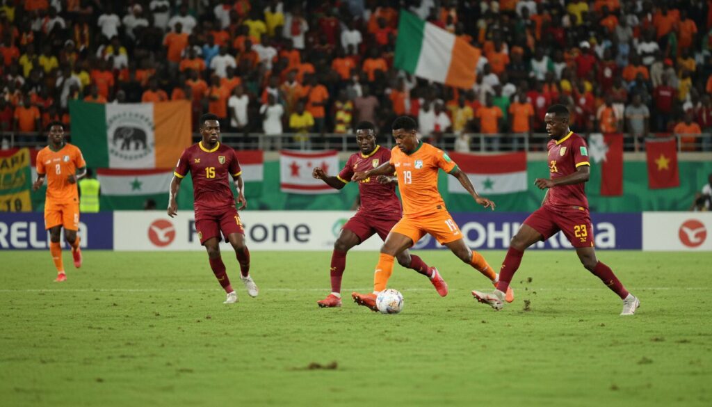 regardez en direct le match côte d'ivoire vs burkina faso, un affrontement crucial pour les éliminatoires de la can 2025. ne manquez rien de cette rencontre passionnante entre deux grandes équipes africaines.
