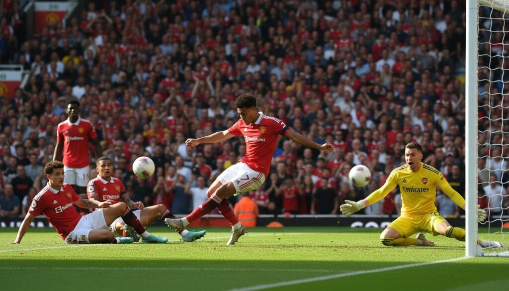 revivez le match incroyable où united a renversé arsenal dans une fin spectaculaire, offrant une performance mémorable aux fans.