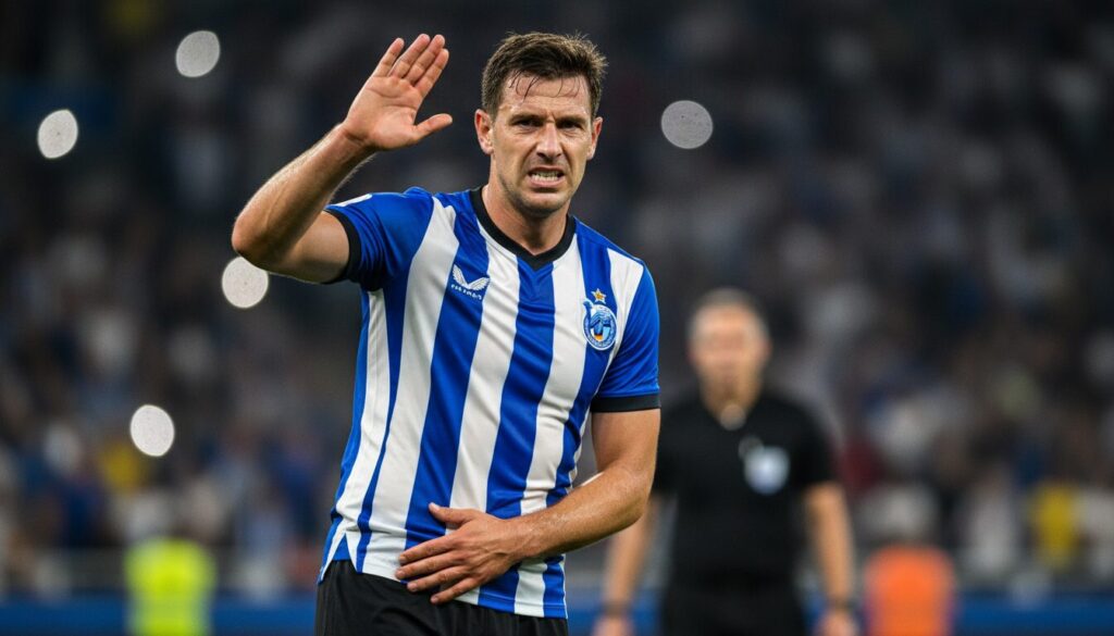 valverde demande un remplacement en raison de problèmes physiques, impactant sa participation au match.