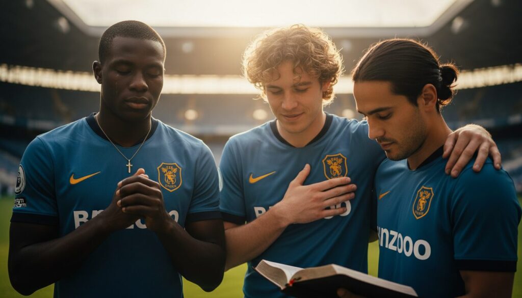 découvrez les stars de la premier league qui mettent jésus-christ au centre de leur vie, alliant foi et passion du football.