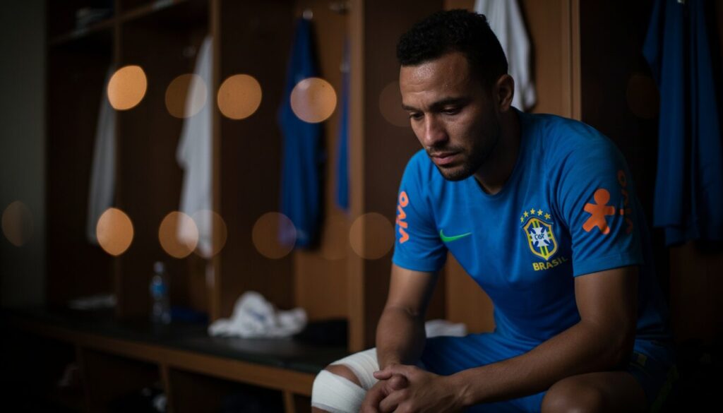 alexsandro, toujours fragilisé depuis sa blessure en janvier, voit son rêve de briller en coupe du monde avec le brésil s'éloigner progressivement.