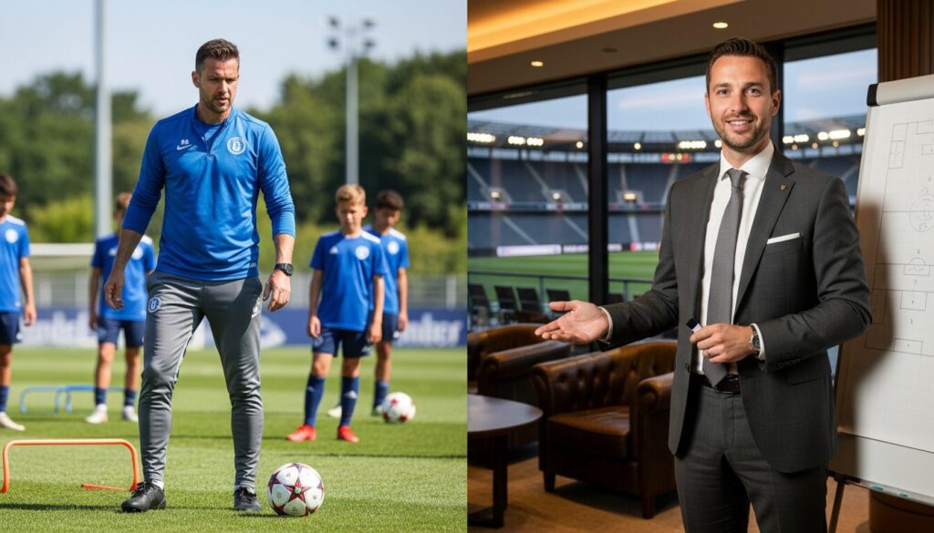 découvrez les deux facettes de baum : entraîneur passionné en semaine et coach inspirant le week-end, une dualité qui fait sa force sur et en dehors du terrain.