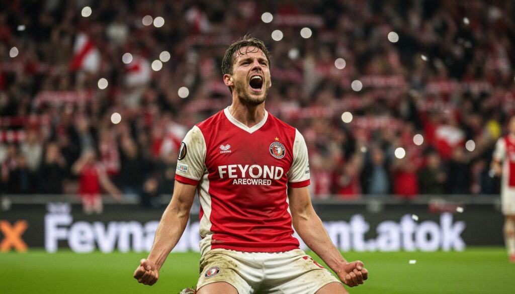 analyse du dernier résumé de l'eredivisie où feyenoord a eu du mal à s'imposer malgré des difficultés, offrant un aperçu des performances de l'équipe.