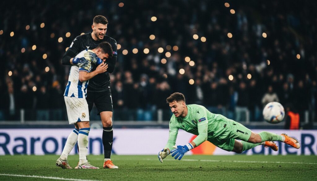 condò célèbre les performances de carnesecchi et audero, véritables héros du jour : l'un apporte du réconfort à nico paz, l'autre sauve la prestation avec brio.