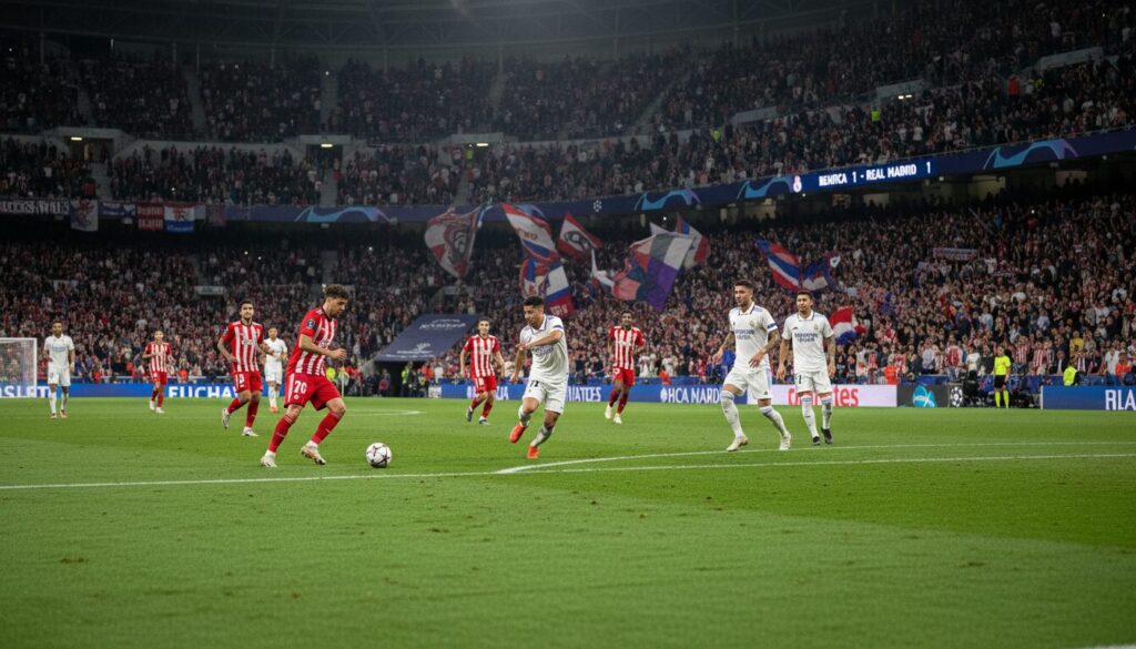 suivez en direct le match intense entre benfica et le real madrid lors de la ligue des champions 2025-2026. ne ratez aucune action de ce choc exceptionnel !