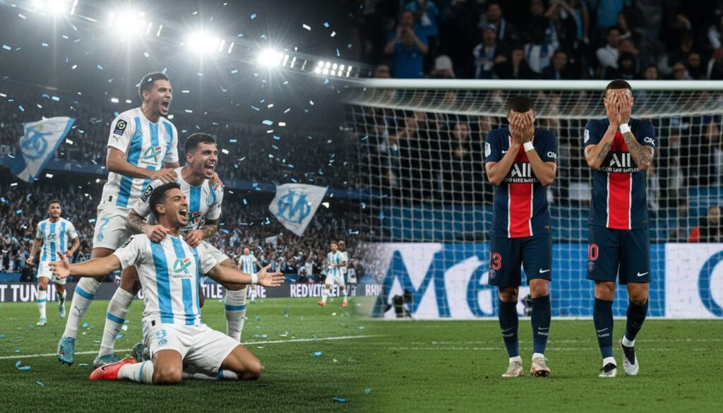 découvrez la saison riche en émotions de l'om face au psg, entre victoires éclatantes et défaites marquantes, une série pleine de contradictions.