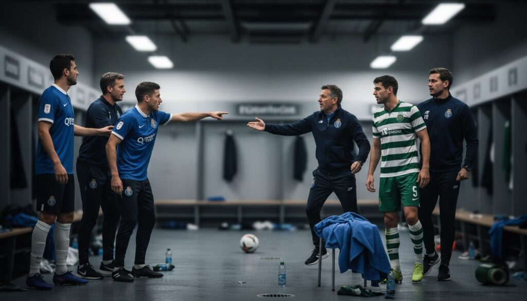 découvrez les disputes intenses entre fc porto et sporting, marquées par des vols de serviettes, des ballons disparus et des tensions explosives dans les vestiaires.
