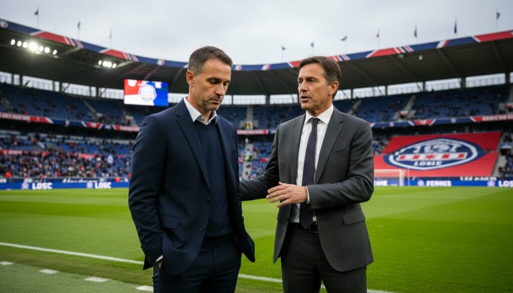 genesio entretient le suspense concernant son avenir au losc malgré des relations apaisées avec létang, laissant les supporters dans l'attente d'une décision.