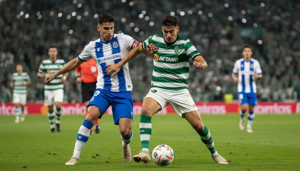 suivez le match palpitant de l'i liga entre le sporting cp et le cd nacional, un duel au sommet qui promet intensity et spectacle sur le terrain.