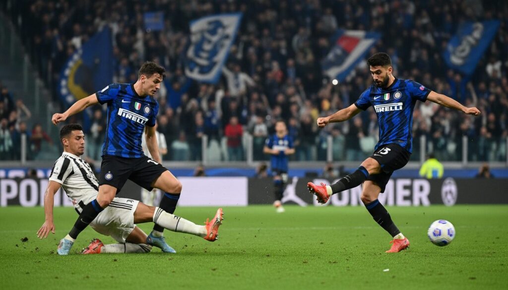 inter surprend la juventus en s'imposant grâce aux performances décisives de barella et calhanoglu, déjouant tous les pronostics.