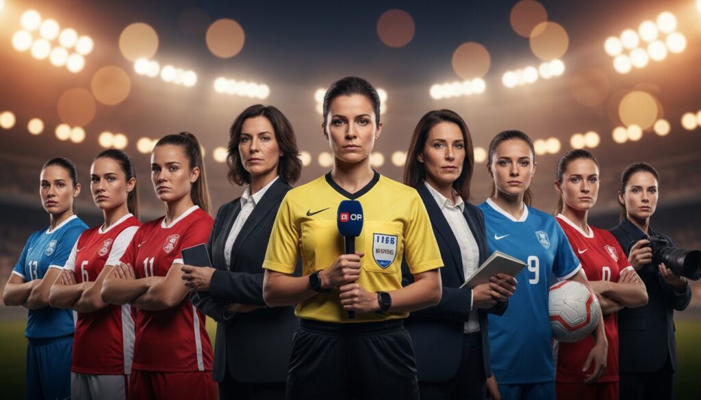 découvrez comment joueuses, arbitres, dirigeantes et journalistes du football féminin s'unissent pour dénoncer le sexisme qu'elles affrontent au quotidien dans ce milieu passionné.