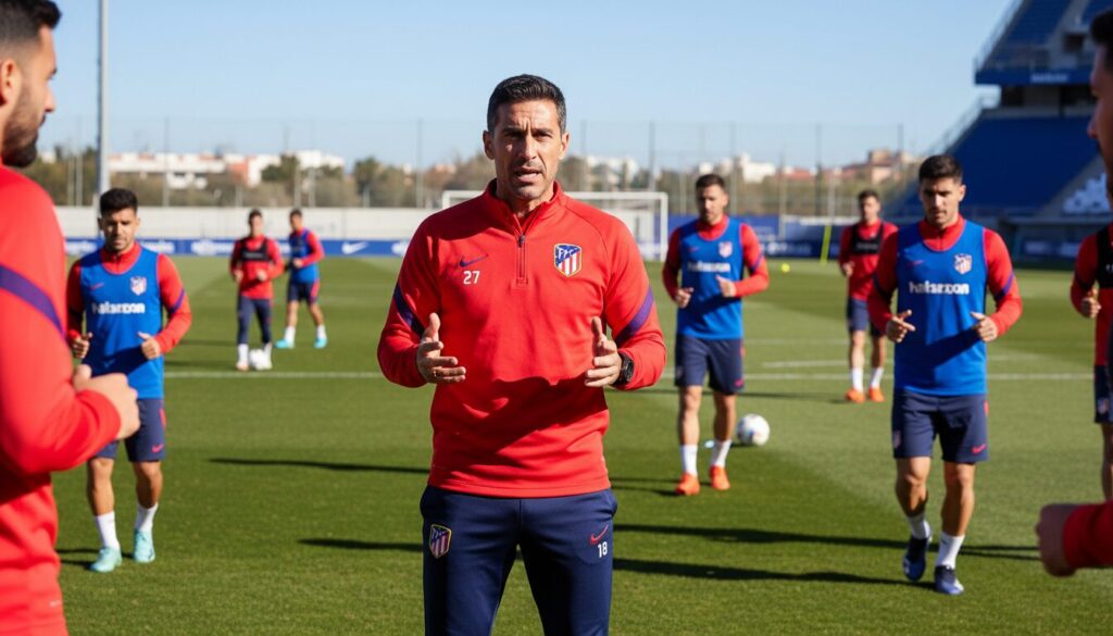 l'atlético reprend l'entraînement avec énergie après une performance éclatante en coupe, sous la direction inspirante de julián.